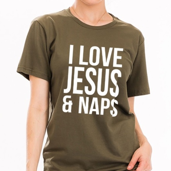 I Love Jesus & Naps Graphic Tee - Picture 2 of 5